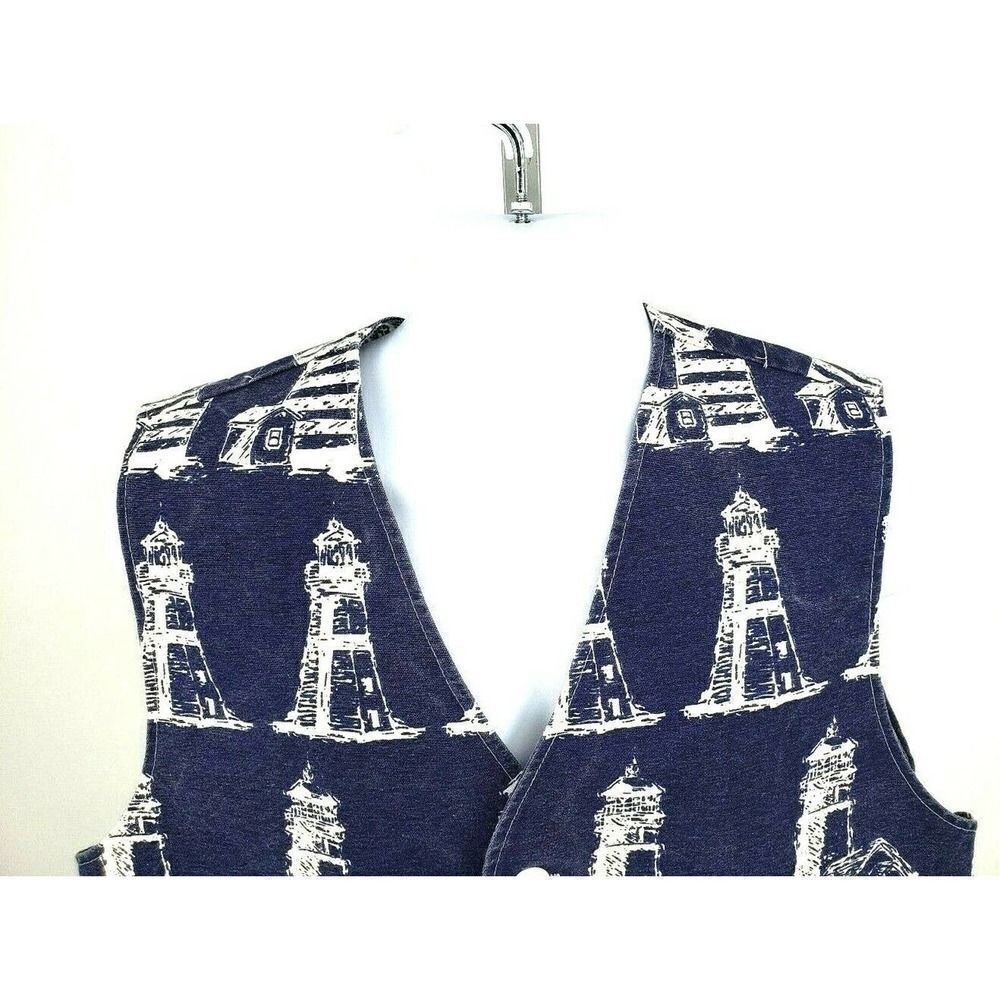 Michigan Rag Company Lighthouse Vest Blue Denim - Picture 3 of 12